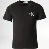 Remise ⌛ Tee 👕 Shirt Enfant Chest Monogram 1231 Noir de Calvin Klein 🧨