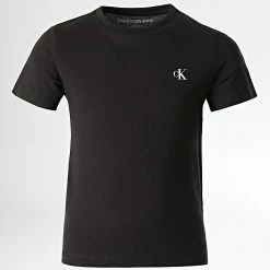 Les meilleures critiques de ❤️ Lot De 2 Tee 👚 Shirts Enfant 1093 Noir Blanc de Calvin Klein 💯 -France Calvin Klein Soldes 2024 calvin klein 291371 IB0IB01093 0K9 20211122T153257 03