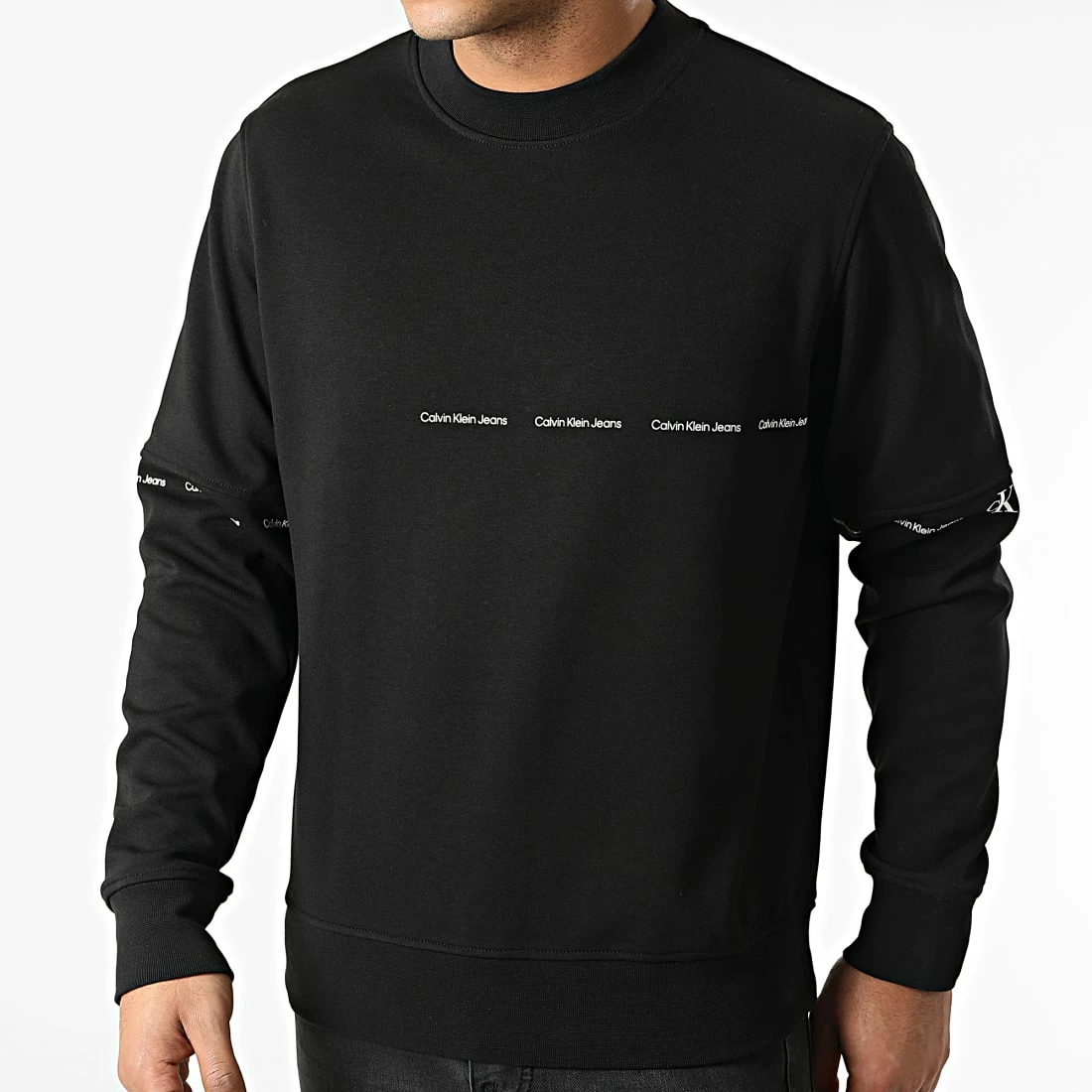 Nouveau 😉 Sweat Crewneck 9700 Noir de Calvin Klein ❤️ 1 Nouveau 😉 Sweat Crewneck 9700 Noir de Calvin Klein ❤️