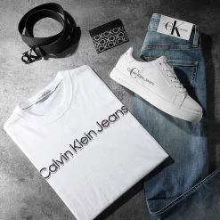 Acheter ⌛ Tee 👚 Shirt 9714 Blanc de Calvin Klein 🤩 -France Calvin Klein Soldes 2024 calvin klein 292665 J30J319714 YAF 20220201T075424 05