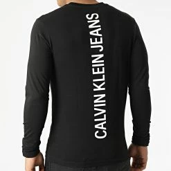 Acheter 🔔 Tee 👕 Shirt A Manches Longues 9956 Noir de Calvin Klein 👏 -France Calvin Klein Soldes 2024 calvin klein 292678 J30J319956 0GN 20211129T093047 04