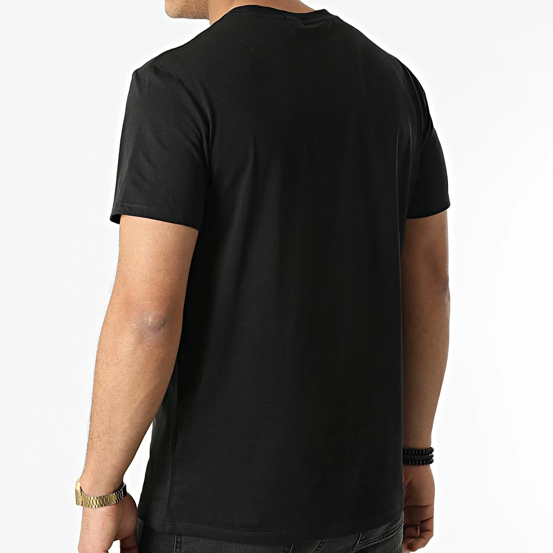 Sortie 👏 Tee 👚 Shirt Shiny Institutional 0333 Noir de Calvin Klein ❤️ 4 Sortie 👏 Tee 👚 Shirt Shiny Institutional 0333 Noir de Calvin Klein ❤️ – Image 4