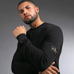 Meilleur prix 😀 Sweat Crewneck J30J321598 Noir de Calvin Klein 😀 -France Calvin Klein Soldes 2024 calvin klein 292780 FAB J30J321598 BEH 20211208T141655 05