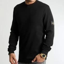 Meilleur prix 😀 Sweat Crewneck J30J321598 Noir de Calvin Klein 😀 -France Calvin Klein Soldes 2024 calvin klein 292780 J30J321598 BEH 20221102T122137 03