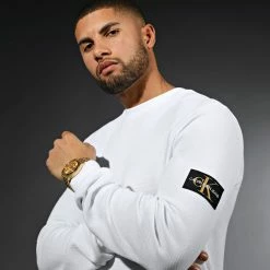 Meilleure affaire ⭐ Sweat Crewneck J30J321598 Blanc de Calvin Klein 👏 -France Calvin Klein Soldes 2024 calvin klein 292783 FAB J30J321598 YAF 20211208T141531 05