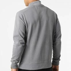 Meilleur prix 😍 Sweat A Col Zippé 9695 Gris de Calvin Klein 🎁 -France Calvin Klein Soldes 2024 calvin klein 293051 J30J319695 PTP 20211129T091515 04