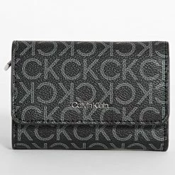 Grosses soldes 🌟 Portefeuille Femme CK Must Trifold 7251 Noir de Calvin Klein 🌟