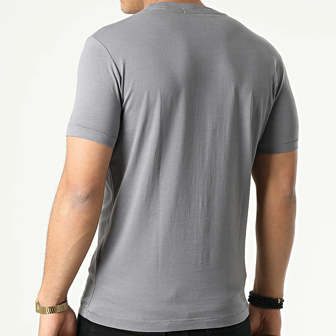 Promo 🔔 Tee 👕 Shirt 9714 Gris de Calvin Klein 🎉 4 Promo 🔔 Tee 👕 Shirt 9714 Gris de Calvin Klein 🎉 – Image 4