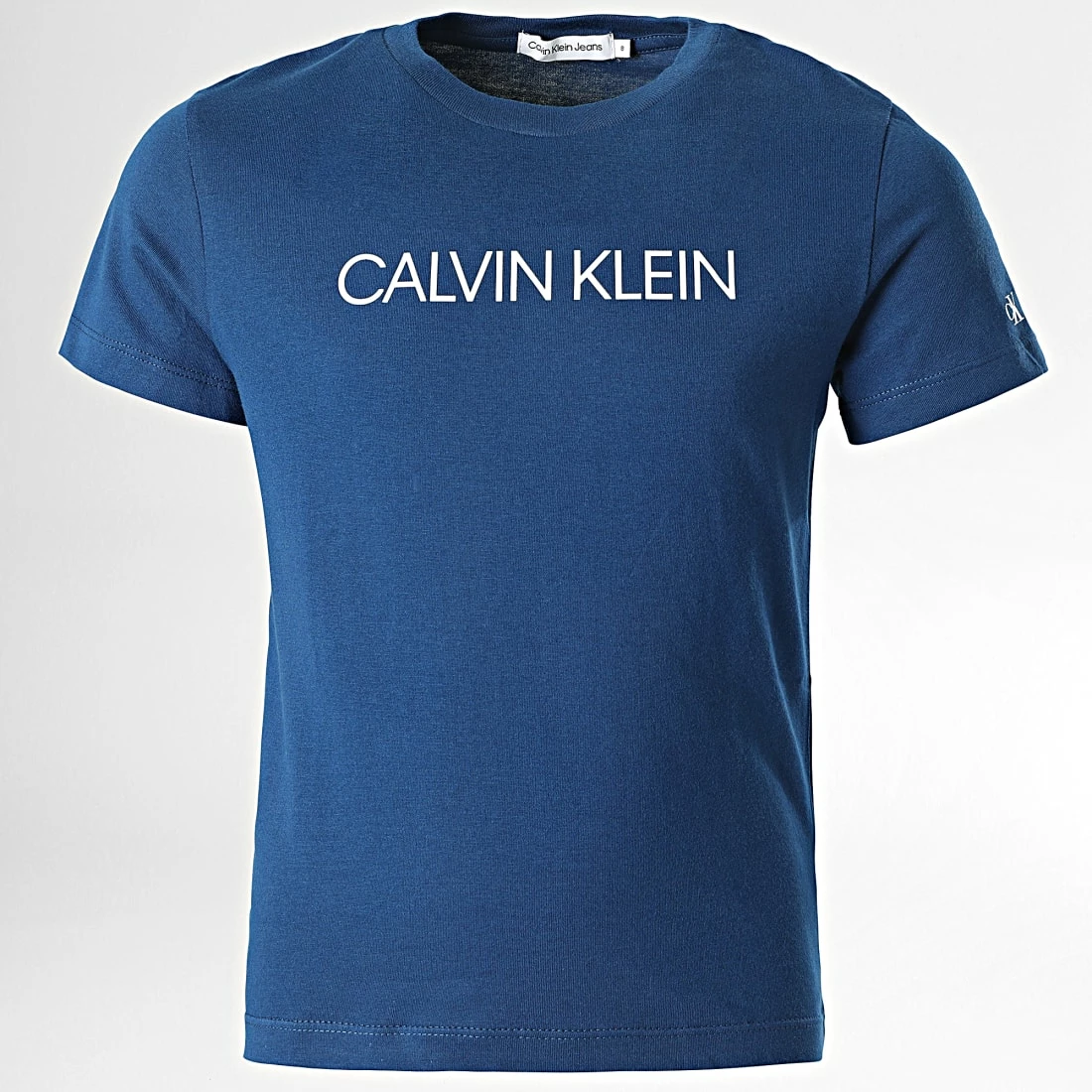 Meilleure vente 🥰 Tee 👚 Shirt Enfant Institutional 0347 Bleu Marine de Calvin Klein 🎁 1 Meilleure vente 🥰 Tee 👚 Shirt Enfant Institutional 0347 Bleu Marine de Calvin Klein 🎁