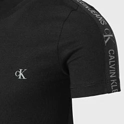 De gros 🔥 Tee 👕 Shirt Enfant A Bandes Logo Tape Fitted 1109 Noir de Calvin Klein 👍 -France Calvin Klein Soldes 2024 calvin klein 294870 IB0IB01109 BEH 20211214T162843 02
