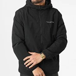Sortie 👍 Veste Zippée Capuche Institutional Logo 0329 Noir de Calvin Klein ❤️ -France Calvin Klein Soldes 2024 calvin klein 294874 J30J320329 BEH 20211213T110205 03