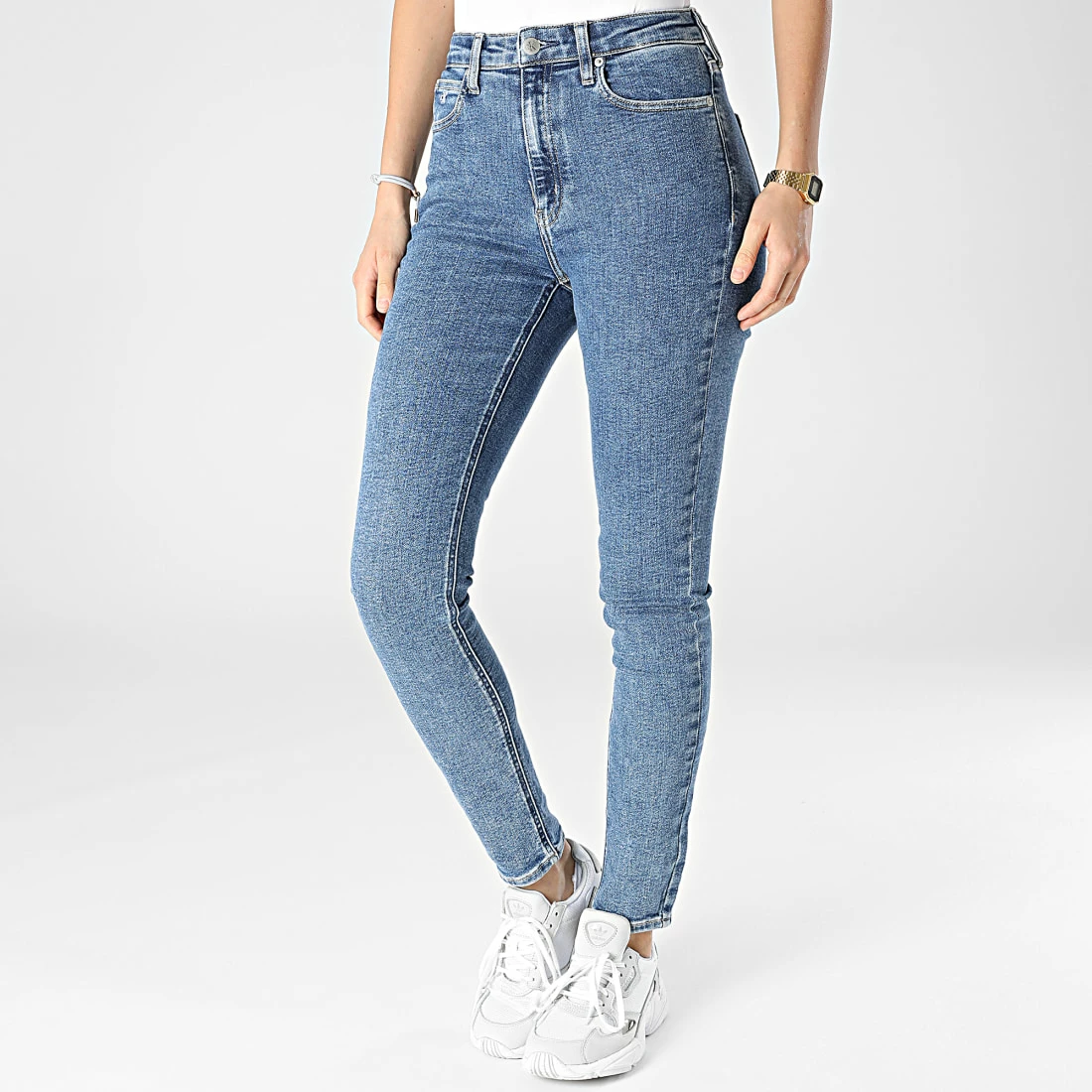 Nouveau 🔔 Jean Skinny Femme 5787 Bleu Denim de Calvin Klein 🧨 1 Nouveau 🔔 Jean Skinny Femme 5787 Bleu Denim de Calvin Klein 🧨