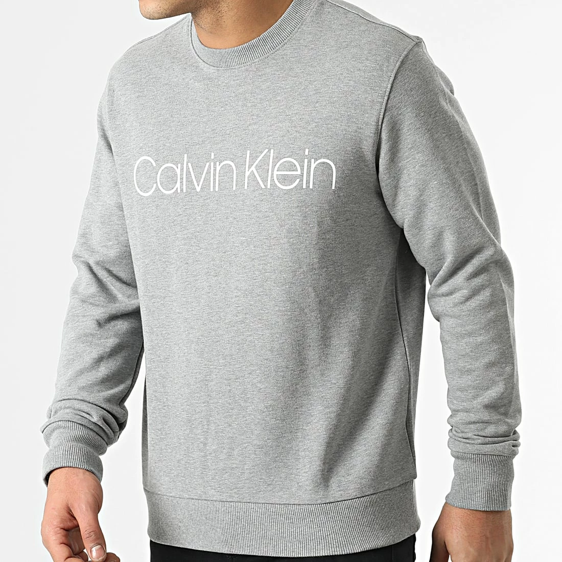 Meilleure vente 🎁 Sweat Crewneck Cotton Logo 4059 Gris Chiné de Calvin Klein 👍 1 Meilleure vente 🎁 Sweat Crewneck Cotton Logo 4059 Gris Chiné de Calvin Klein 👍