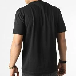 Le moins cher 👏 Tee 👕 Shirt Cotton Front Logo 4063 Noir de Calvin Klein 🔔 -France Calvin Klein Soldes 2024 calvin klein 295530 K10K104063 002 20211217T161912 04