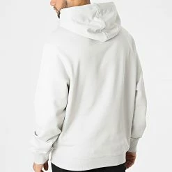 Bon marché 🎁 Sweat Capuche Blocking 9697 Gris Clair de Calvin Klein 👍 -France Calvin Klein Soldes 2024 calvin klein 295647 J30J319697 P06 20211220T162337 04