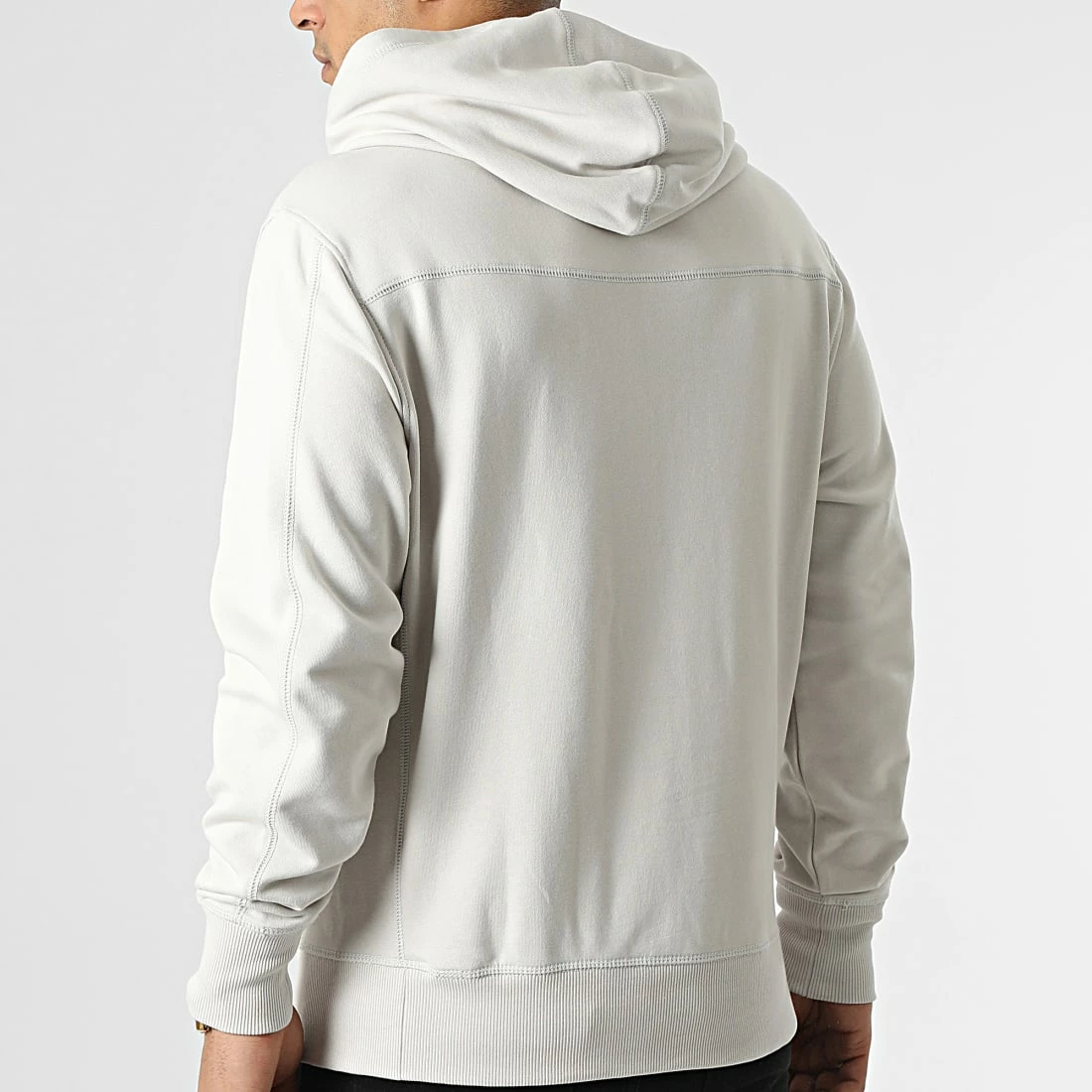 De gros 🔔 Sweat Capuche Monogram Logo 9698 Gris Clair de Calvin Klein ⌛ 4 De gros 🔔 Sweat Capuche Monogram Logo 9698 Gris Clair de Calvin Klein ⌛ – Image 4