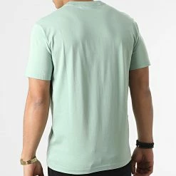 Sortie 😀 Tee 👚 Shirt Front Logo 3078 Vert Clair de Calvin Klein ⭐ -France Calvin Klein Soldes 2024 calvin klein 295725 K10K103078 LFG 20211217T163703 04
