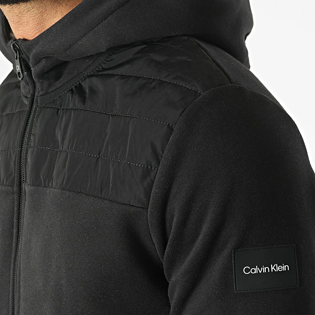Meilleure affaire 🧨 Sweat Zippé Capuche Technical 8049 Noir de Calvin Klein 🛒 2 Meilleure affaire 🧨 Sweat Zippé Capuche Technical 8049 Noir de Calvin Klein 🛒 – Image 2