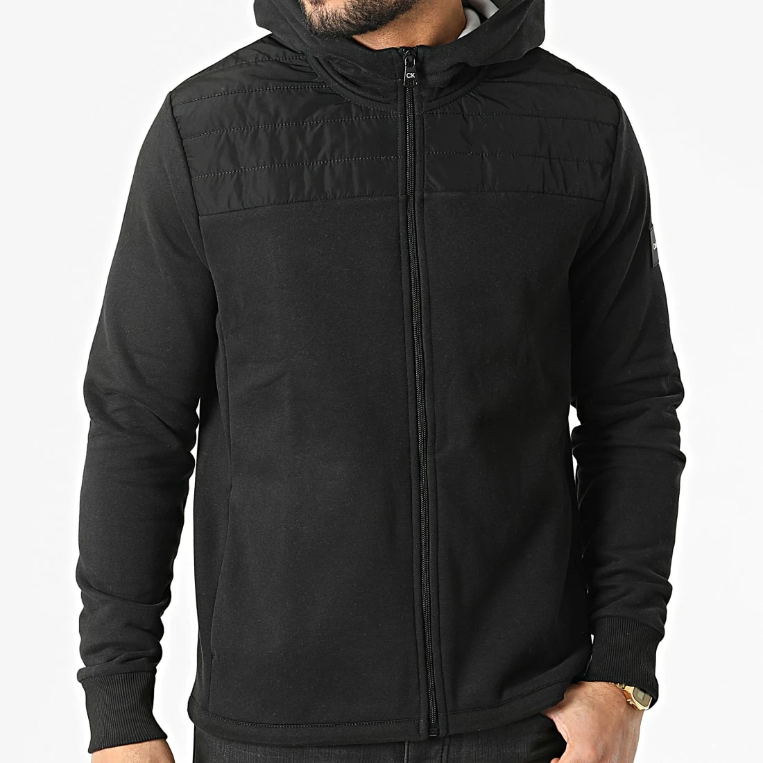 Meilleure affaire 🧨 Sweat Zippé Capuche Technical 8049 Noir de Calvin Klein 🛒 3 Meilleure affaire 🧨 Sweat Zippé Capuche Technical 8049 Noir de Calvin Klein 🛒 – Image 3