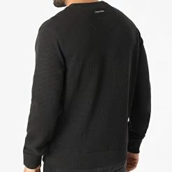 Offres 🎉 Sweat Crewneck Textured Grid 8055 Noir de Calvin Klein 🤩 -France Calvin Klein Soldes 2024 calvin klein 295770 K10K108055 BEH 20211220T161945 04