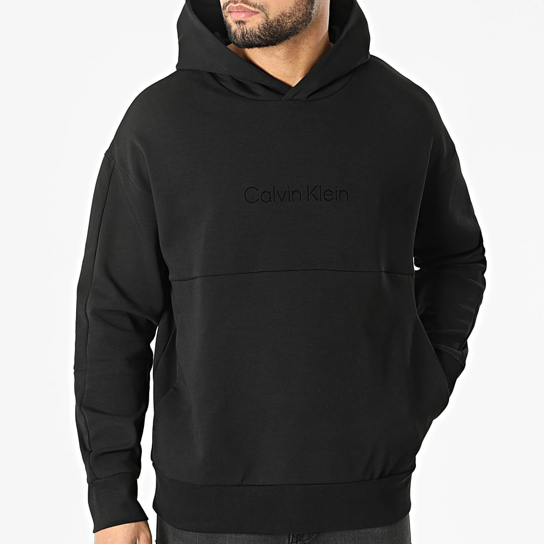 Vente flash 😍 Sweat Capuche Comfort Debossed Logo 8058 Noir de Calvin Klein 👍 3 Vente flash 😍 Sweat Capuche Comfort Debossed Logo 8058 Noir de Calvin Klein 👍 – Image 3