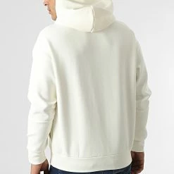 Le moins cher 👏 Sweat Capuche Comfort Debossed Logo 8058 Beige de Calvin Klein 😀 -France Calvin Klein Soldes 2024 calvin klein 295805 K10K108058 YAH 20211217T163824 04