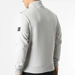 Sortie ✨ Sweat Col Zippé Technical 8063 Gris de Calvin Klein 😉 -France Calvin Klein Soldes 2024 calvin klein 295807 K10K108063 PTA 20211217T163939 04