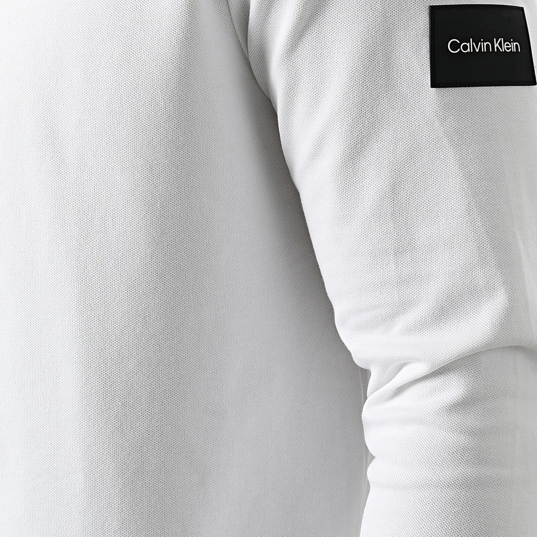 Grosses soldes 🤩 Polo Manches Longues Mix Media Technical 8065 Blanc de Calvin Klein ❤️ 2 Grosses soldes 🤩 Polo Manches Longues Mix Media Technical 8065 Blanc de Calvin Klein ❤️ – Image 2