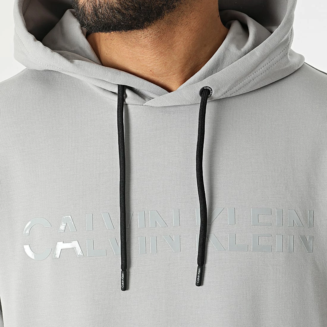 Acheter 😍 Sweat Capuche Matt Shine Split Logo 8283 Gris de Calvin Klein ✨ 2 Acheter 😍 Sweat Capuche Matt Shine Split Logo 8283 Gris de Calvin Klein ✨ – Image 2