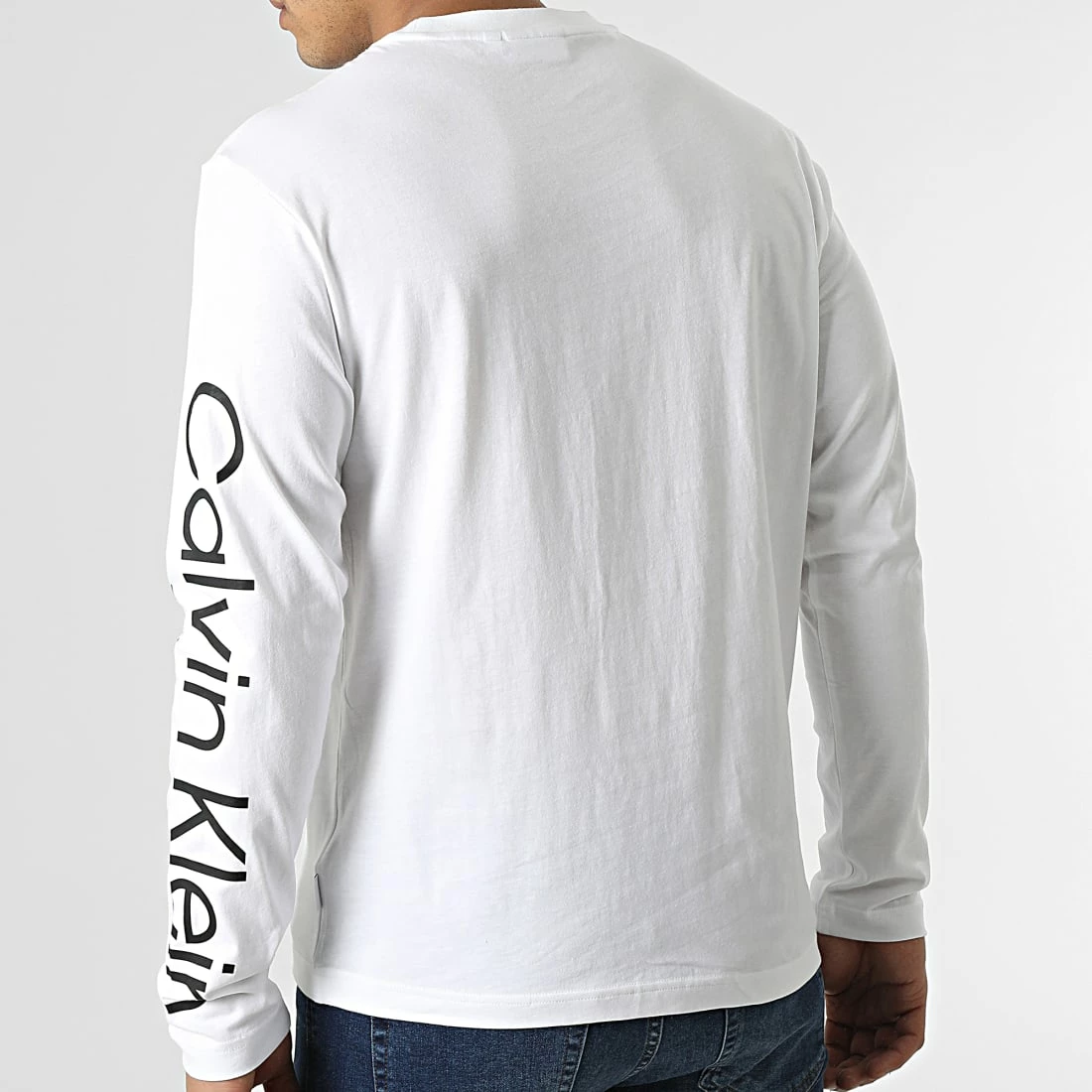 Tout neuf 🧨 Tee 👚 Shirt Manches Longues Logo Coordinates 8445 Blanc de Calvin Klein 🔥 4 Tout neuf 🧨 Tee 👚 Shirt Manches Longues Logo Coordinates 8445 Blanc de Calvin Klein 🔥 – Image 4