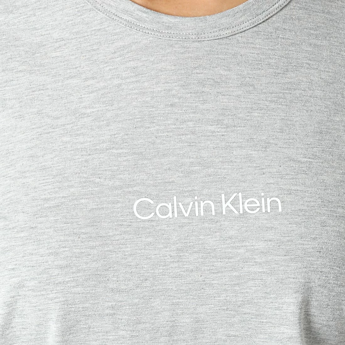 Meilleur prix 😀 Tee 👕 Shirt Femme QS6756E Gris Chiné de Calvin Klein ❤️ 2 Meilleur prix 😀 Tee 👕 Shirt Femme QS6756E Gris Chiné de Calvin Klein ❤️ – Image 2