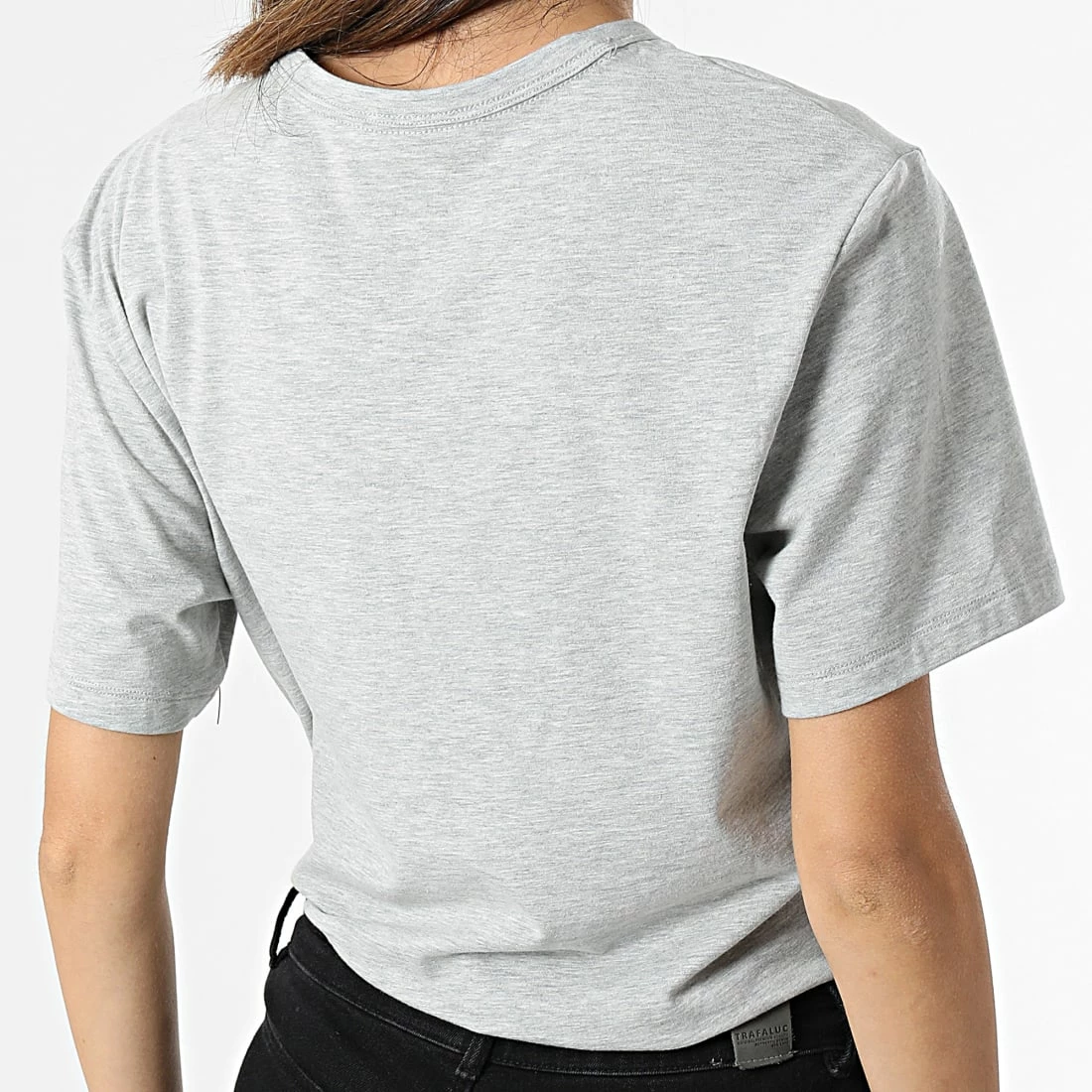 Meilleur prix 😀 Tee 👕 Shirt Femme QS6756E Gris Chiné de Calvin Klein ❤️ 4 Meilleur prix 😀 Tee 👕 Shirt Femme QS6756E Gris Chiné de Calvin Klein ❤️ – Image 4