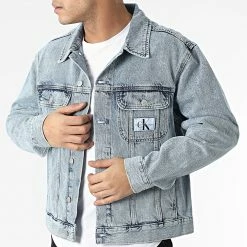 Budget 💯 Veste Jean 9793 Bleu Wash de Calvin Klein 😉