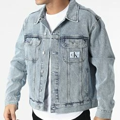 Budget 💯 Veste Jean 9793 Bleu Wash de Calvin Klein 😉 -France Calvin Klein Soldes 2024 calvin klein 296696 J30J319793 1AA 20211230T160735 03