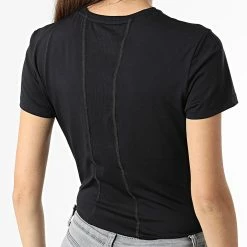 Top 10 ✨ Tee 👕 Shirt Femme GWF1K140 Noir Réfléchissant de Calvin Klein 😉 -France Calvin Klein Soldes 2024 calvin klein 296743 GWF1K140 001 20220107T162825 04