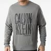 Remise 👍 Sweat Crewneck Thunder Logo 8451 Gris de Calvin Klein 😉