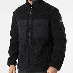 Meilleure affaire 🛒 Veste Polaire Mix Media 8519 Noir de Calvin Klein 🔔