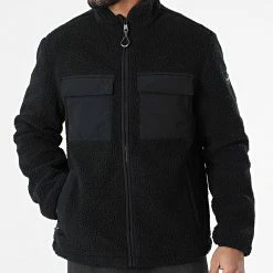 Meilleure affaire 🛒 Veste Polaire Mix Media 8519 Noir de Calvin Klein 🔔 -France Calvin Klein Soldes 2024 calvin klein 297037 K10K108519 BEH 20220105T160615 03