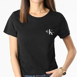 Coupon 🤩 Lot De 2 Tee 👚 Shirts Femme 9734 Blanc Noir de Calvin Klein 🔥 -France Calvin Klein Soldes 2024 calvin klein 297295 J20J219734 0K4 20220111T155809 04