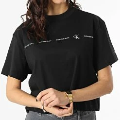 Meilleur prix 💯 Tee 👚 Shirt Femme Crop 7709 Noir de Calvin Klein 🤩 6 Meilleur prix 💯 Tee 👚 Shirt Femme Crop 7709 Noir de Calvin Klein 🤩 -France Calvin Klein Soldes 2024 calvin klein 297648 J20J217709 BEH 20220114T150300 03
