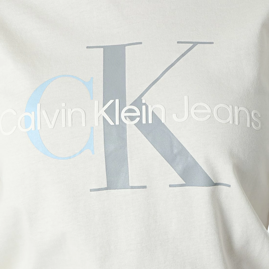 De gros 😉 Tee 👚 Shirt Femme Two Tone Monogram 7711 Beige de Calvin Klein 😍 2 De gros 😉 Tee 👚 Shirt Femme Two Tone Monogram 7711 Beige de Calvin Klein 😍 – Image 2