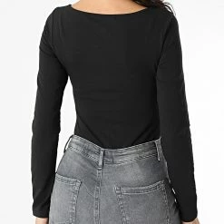 Vente flash 🎁 Body Manches Longues Femme 7716 Noir de Calvin Klein 😍 -France Calvin Klein Soldes 2024 calvin klein 297658 J20J217716 BEH 20220125T161039 04