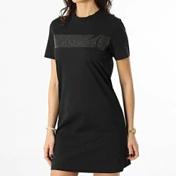 Sortie 🎉 Robe Tee 👕 Shirt Femme 8458 Noir de Calvin Klein 👏
