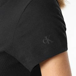 Coupon 😍 Tee 👕 Shirt Femme 7902 Noir de Calvin Klein 😍 -France Calvin Klein Soldes 2024 calvin klein 297685 J20J217902 BEH 20220106T152257 03