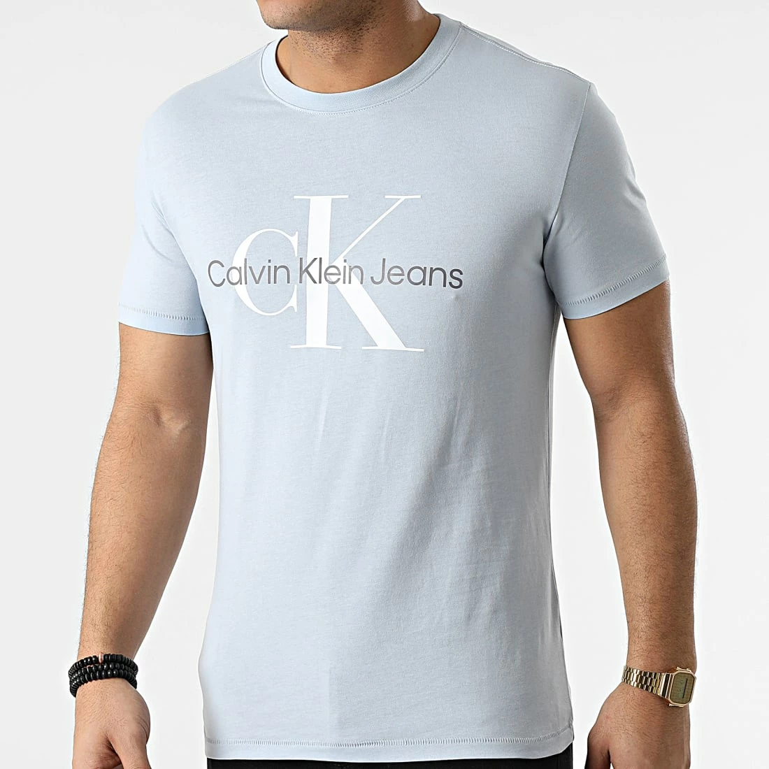 Top 10 ⭐ Tee 👕 Shirt Seasonal Monogram 0806 Bleu Ciel de Calvin Klein ⌛ 1 Top 10 ⭐ Tee 👕 Shirt Seasonal Monogram 0806 Bleu Ciel de Calvin Klein ⌛