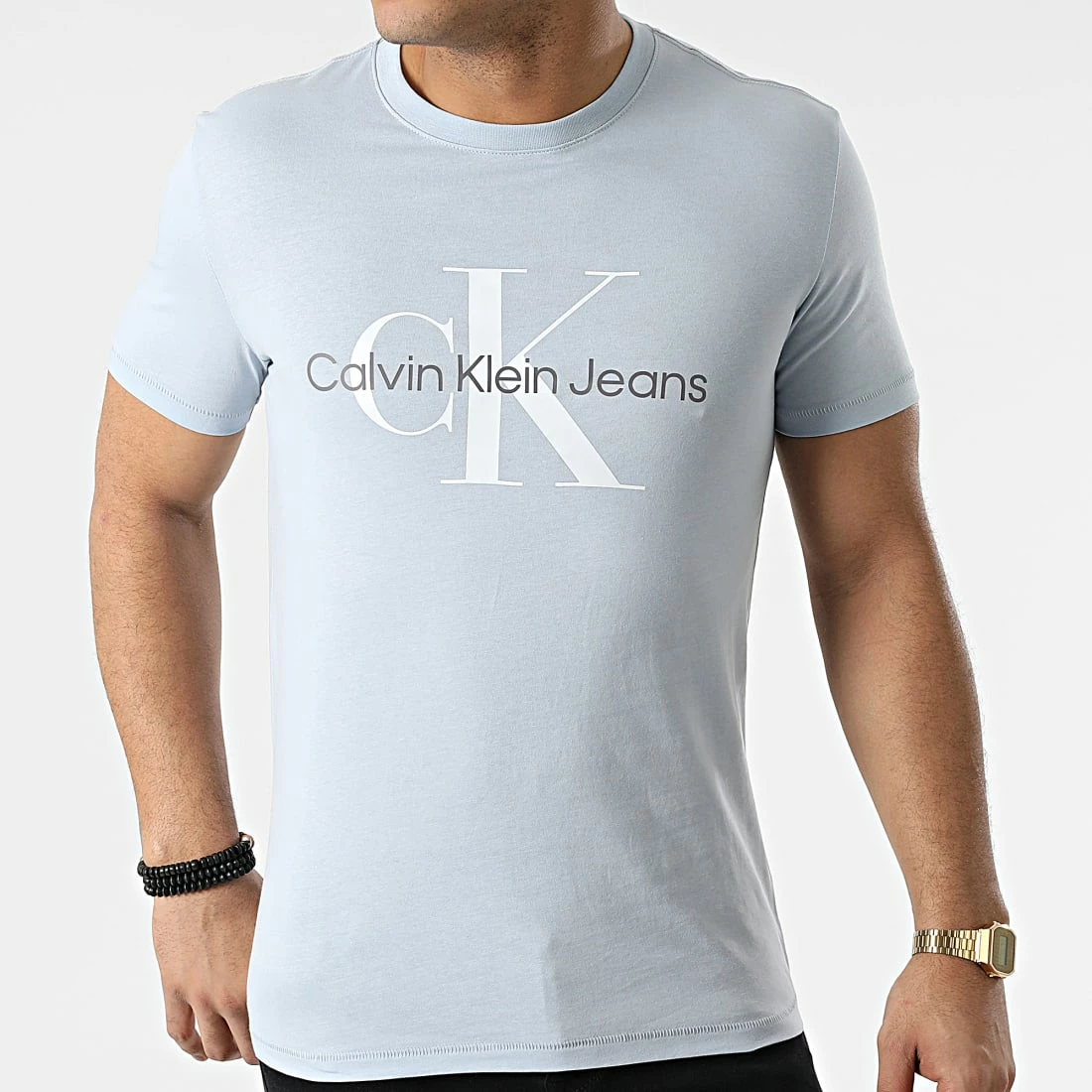 Top 10 ⭐ Tee 👕 Shirt Seasonal Monogram 0806 Bleu Ciel de Calvin Klein ⌛ 3 Top 10 ⭐ Tee 👕 Shirt Seasonal Monogram 0806 Bleu Ciel de Calvin Klein ⌛ – Image 3
