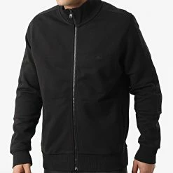 Remise 🛒 Veste Zippée A Bandes Tonal Logo Tape 8442 Noir de Calvin Klein ⭐