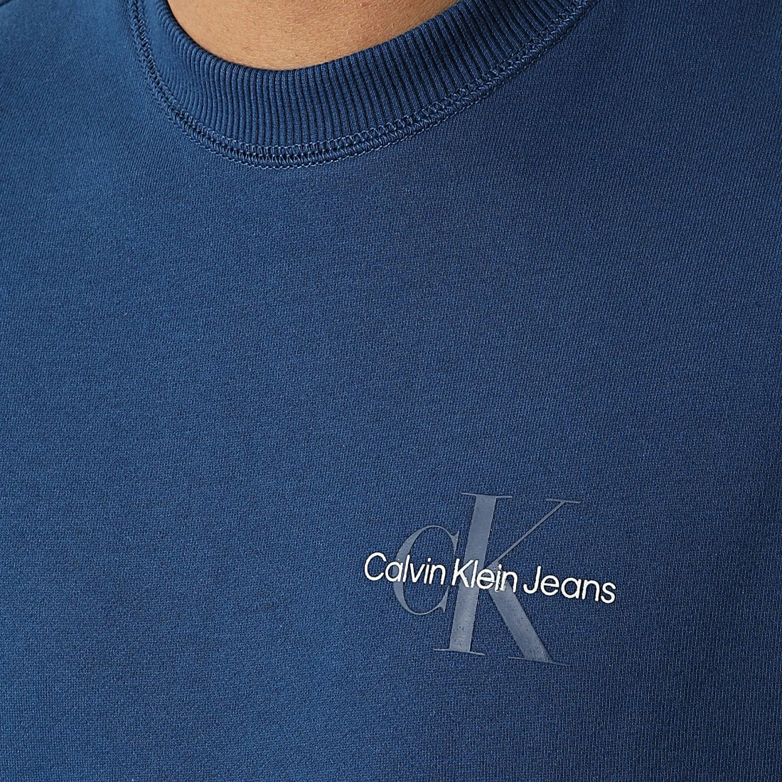 Top 10 🌟 Sweat Crewneck Monogram Logo 9699 Bleu Marine de Calvin Klein 🧨 2 Top 10 🌟 Sweat Crewneck Monogram Logo 9699 Bleu Marine de Calvin Klein 🧨 – Image 2