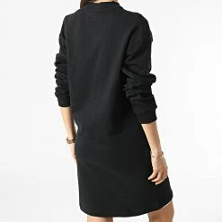 Le moins cher 🛒 Robe Sweat Crewneck Femme Shrunken Institutional 7696 Noir de Calvin Klein 😉 -France Calvin Klein Soldes 2024 calvin klein 298706 J20J217696 BEH 20220201T161346 04