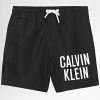 Meilleur prix 🔔 Short De Bain Enfant Medium Drawstring 0006 Noir de Calvin Klein ✔️